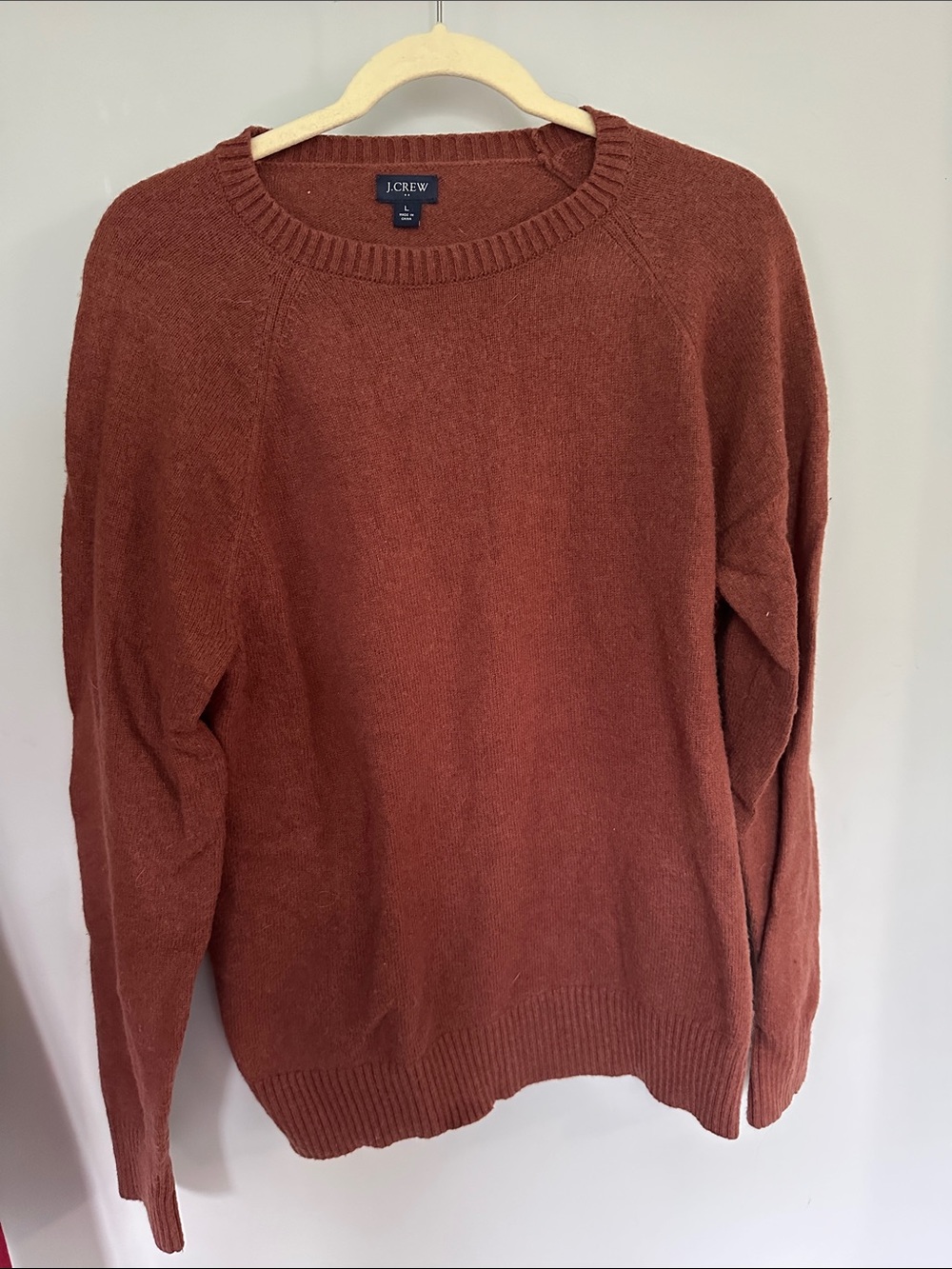 J. Crew Women's Crewneck Sweater in Rusty Terracotta